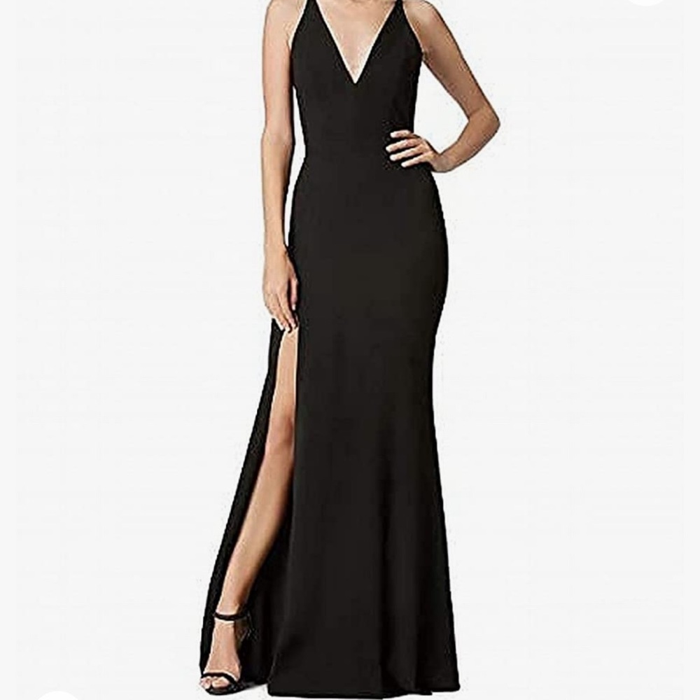 NEW WITH TAGS. Dress the Population Women's Iris Spaghetti Strap Long Dress.
